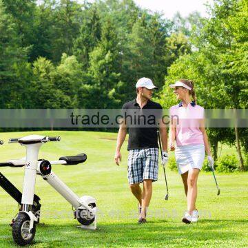 2016 Acetech new model 2 wheel folding electric scooter bicycle with seat