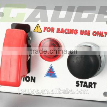 Car Race racing ignition switch with flip up cover push start power, switch panel kit