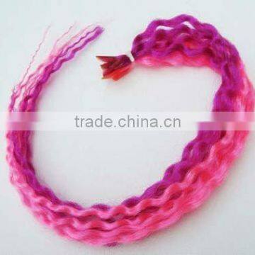 Crazy Color U Tip Curly Hair Extension Prebonded Hair Extension