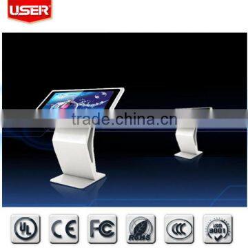Modern design hotel] 42inch multi touch screen kiosk wireless all in one machine