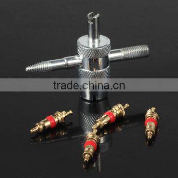 Four-Way Tire Valve Cores Remover Valve Core 4-way Repair Tools