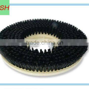 Black boar bristle disc brush