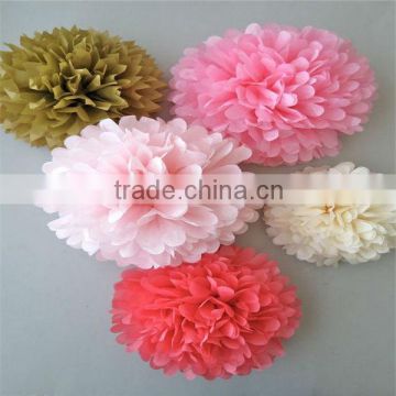 Tissue paper pom poms artificial flowers balls birthday Wedding decoration kids party supplies