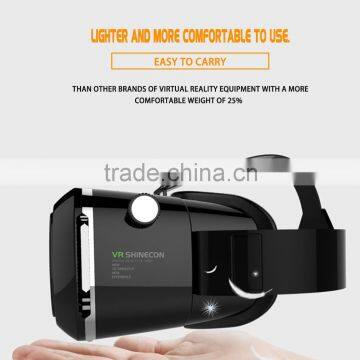 2016 hottest Head Mount Plastic Version vr box with remote 2nd generation Accept OEM customized logo