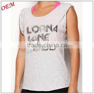 Ladies GYM Yoga Singlet Multi Tank Top Tee photo-3