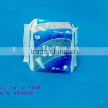 145mm panty liner,sanitary pantyliner, Cotton panty liner.