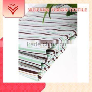 Low Price Stripe Polyester Cotton Printed Velvet Fabric