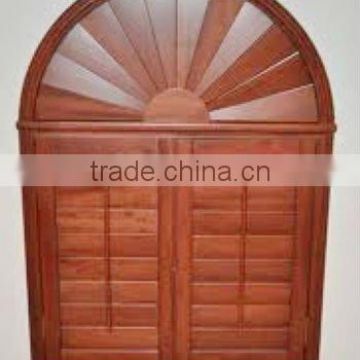 Decorative Oval Wood Shutter