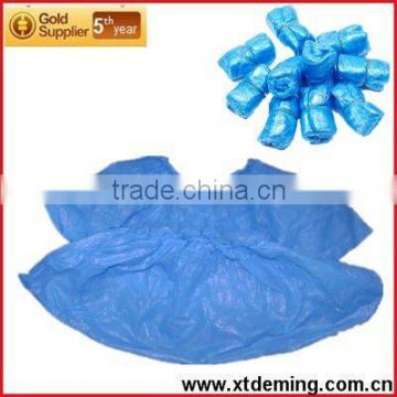 Blue Disposable PE Shoe Cover in CE,ISO13485 Standard