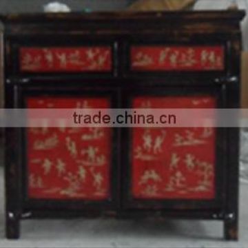 Chinese reproduction painted wooden cabinet LWB912