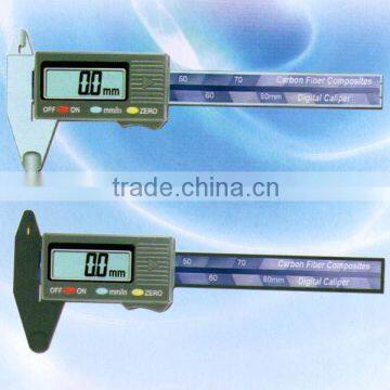 0`75mm/3" carbon fiber composite electronic digital caliper