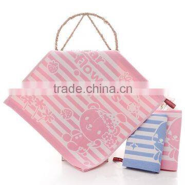 Children Square Cotton Three Layers Gauze Face Towel photo-3