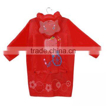 Manufacturers selling cartoon children raincoat with a thick poncho bag