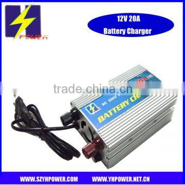 high quality 12V 20A charger for GEL,lead acid battery