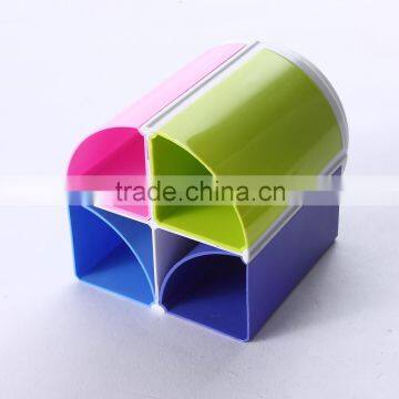 Desk Plastic penholder with different colorful parts