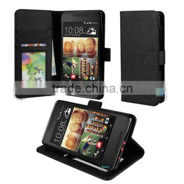 luxury folio leather case for HTC desire 612 cell phone case