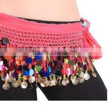 Fushia Belly Dance Belt Belly Dance Scarf (XF-010)