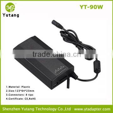 90w Universal Power Adapter Manual Adjustment Voltage with USB 5v 500mA