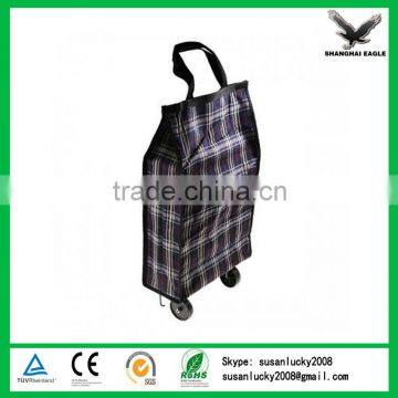 Wheeled Shopping Trolley Grocery Bag Easy Carrier Cart (directly from factory)