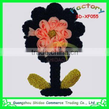 Flower design embroidery patches for clothing decoration embroidery patch garment decoration flower