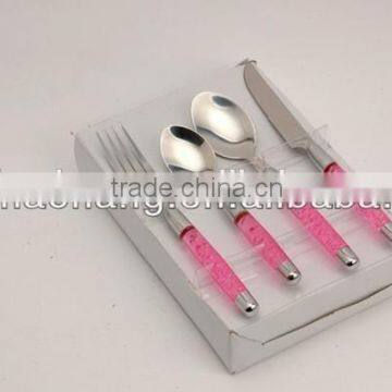 PP 410 New Style Mirror Polished Gold Plated Flatware Sets