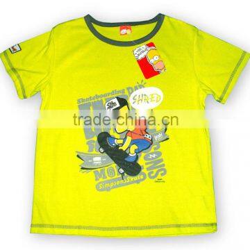 round neck with print/applique at front boy T-shirt boys clothing