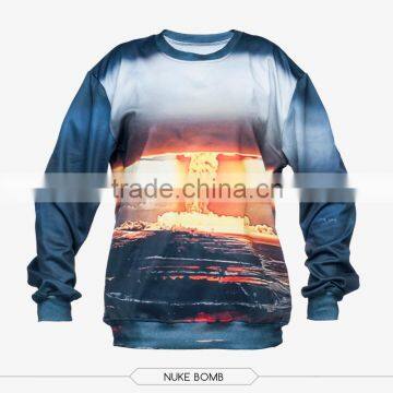 Fashion Natural High Quality 3d Digital Print Fullprint Crewneck Sweatshirt Spring Autumn Unisex Custom Oversized Pullover photo-4