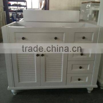 White Bathroom Cabinet/solid Wood Bathroom Cabinet/wooden Bathroom Cabinet Quality Choice photo-2