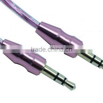 Manufacture Audio/DC3.5m to DC3.5mm Transparent Cable