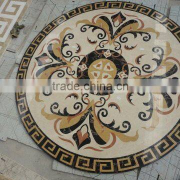 Round shape marble cnc waterjet pattern