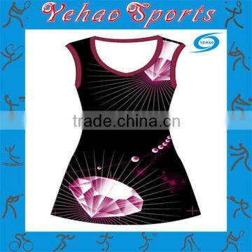 custom sensible sublimation cloth netball uniform on sale