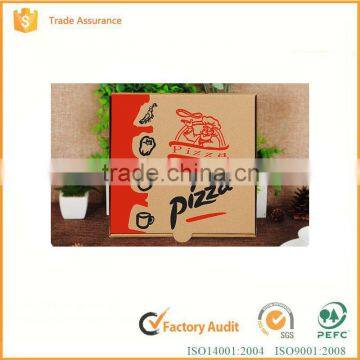 Environmental recyclable coated paper colorful pizza box, custom printed logo pizza paper box                        
                                                                                Supplier's Choice