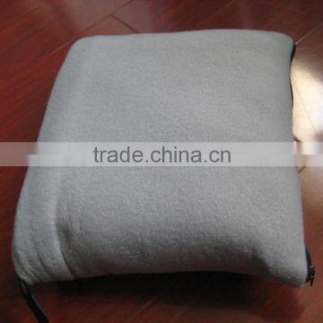 Promotion Waterproof Solid Polar Fleece Travel Pillow Blanket photo-3