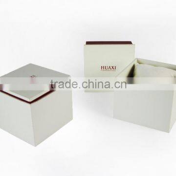 Customized design paper watch box with velvet fashion box