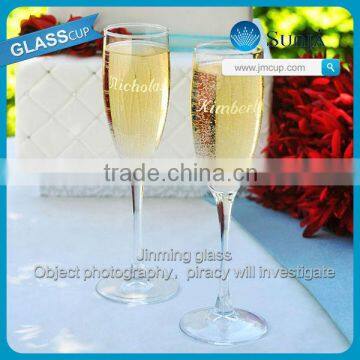 Custom wine glass promotional wholesale champagne glasses