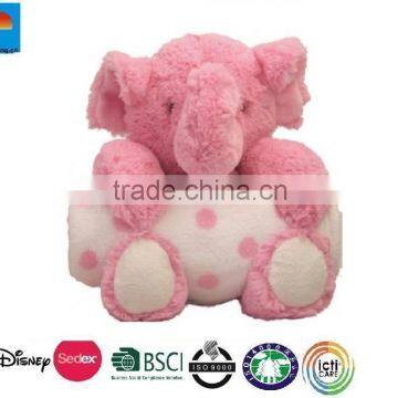 personalized high quality plush toys with blanket/ plush elephants with blanket