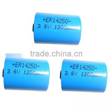 Deep cycle battery ER14250 3.6v 1200mAh battery pack lithium ion battery