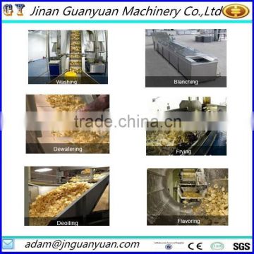 China made fried potato chips making equipment