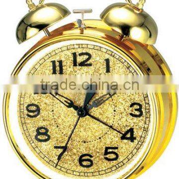 6.6 inch metal case mechanical alarm clock movement, retro design clock mechanism, desk clock