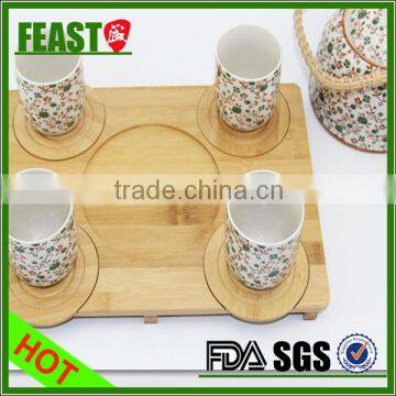2015 Unique Customized Ceramic Tea Maker With Bamboo Tray photo-2