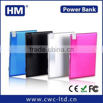 promotional gift 2014 power bank charger with credit card size