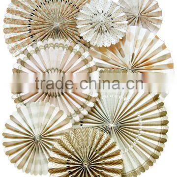 Wholesale Decorations Tissue Paper Fans For Party Supplies