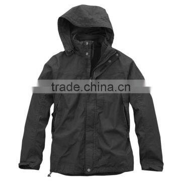 Black high quality outdoor breathable mountaineering jacket