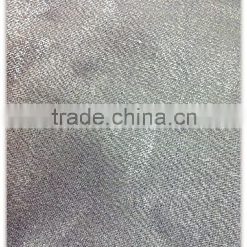 55/45 L/C Golden glittered linen cotton fabric