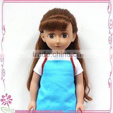 Latest design cute fashion little plastic girl doll high quality lovely doll