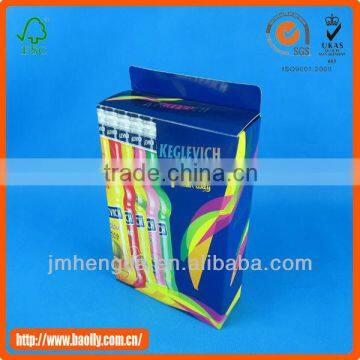 Fashion new design useful pretty cardboard high-quality paper beer packaging box for gift