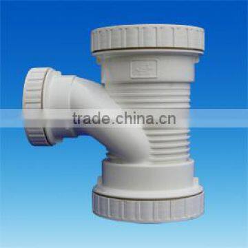 OEM Plastic Spiral Cownstream Tee for water drainage