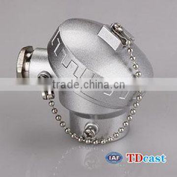 Alumina waterproof thermocouple head with terminal head