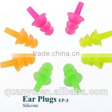 Professional durable waterproof silicone swimming ear plugs