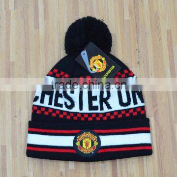 football team jacquard knitted beanie